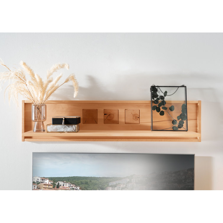 Union Rustic Ahoskie Solid Wood Accent Shelf Wayfair.co.uk